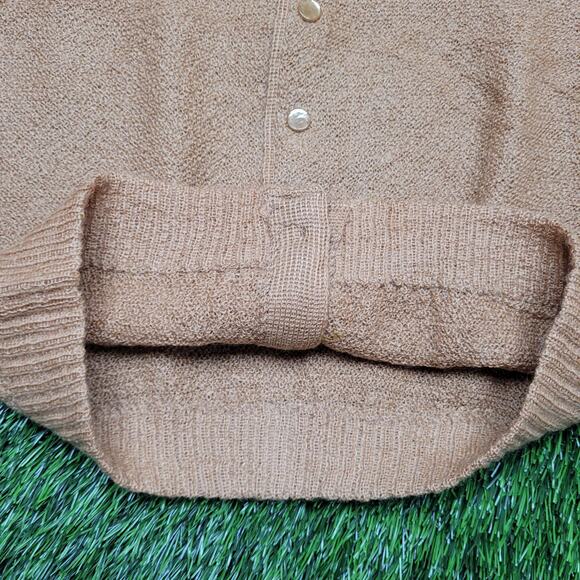 Vintage 60s Mohair Wool Cardigan Sweater Mens S Ivy League Preppy - Picture 3 of 12